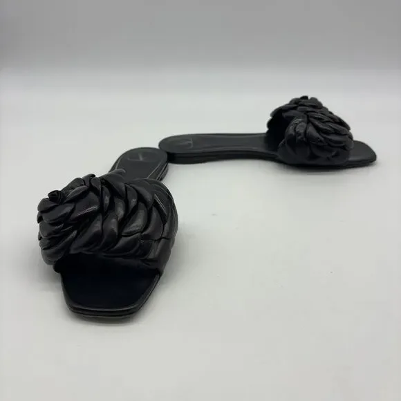 Valentino Garavani Rose Edition Atelier Leather Slides - Picture 5 of 7